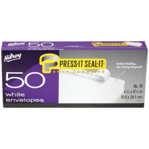 Hilroy PRESS-IT SEAL-IT 10# white envelopes